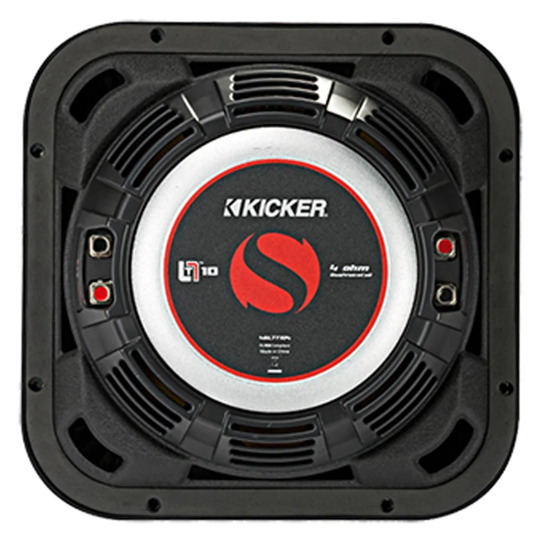 Kicker 46L7T104 Solo-Baric L7T Series Shallow-Mount 10" 4-Ohm DVC Subwoofer (46L7T104) - Image 4