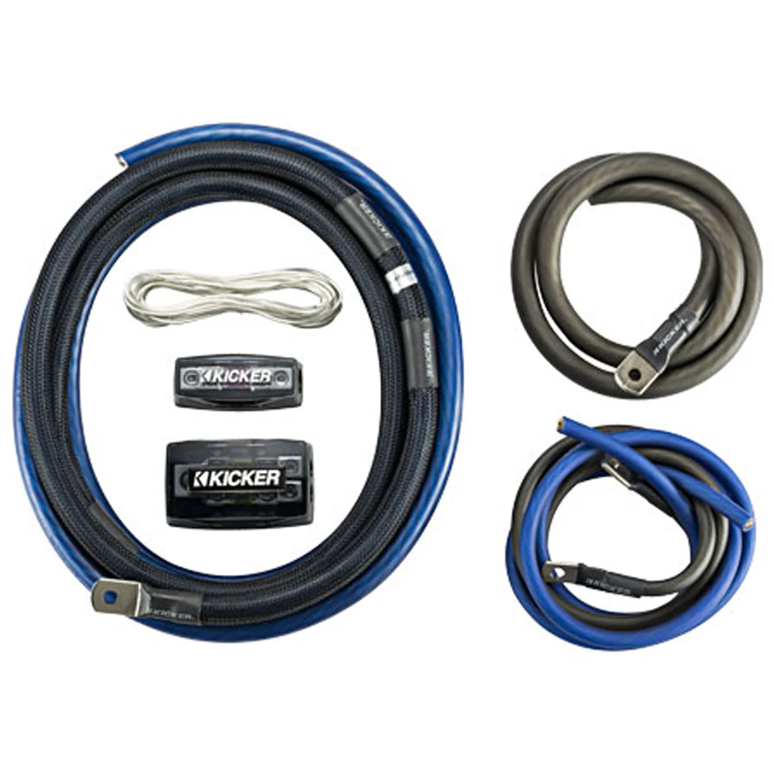 Kicker 46PKD1 P-Series 2-Channel 1/0-Gauge Dual Amplifier Power Wiring Kit (46PKD1)