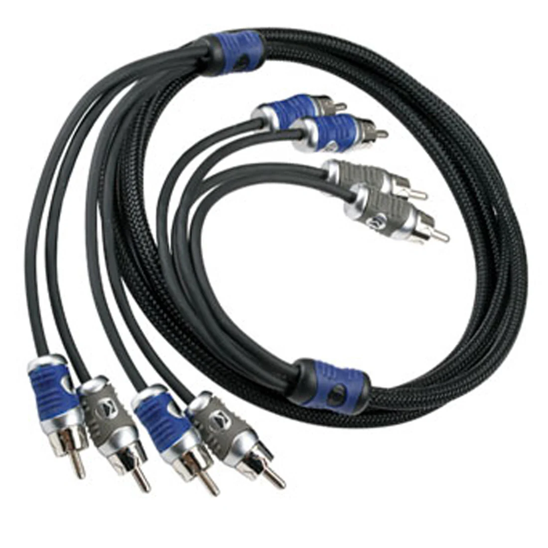 Kicker 46QI46 Q-Series 4-Channel RCA Signal Cable - 6 Meters (46QI46)