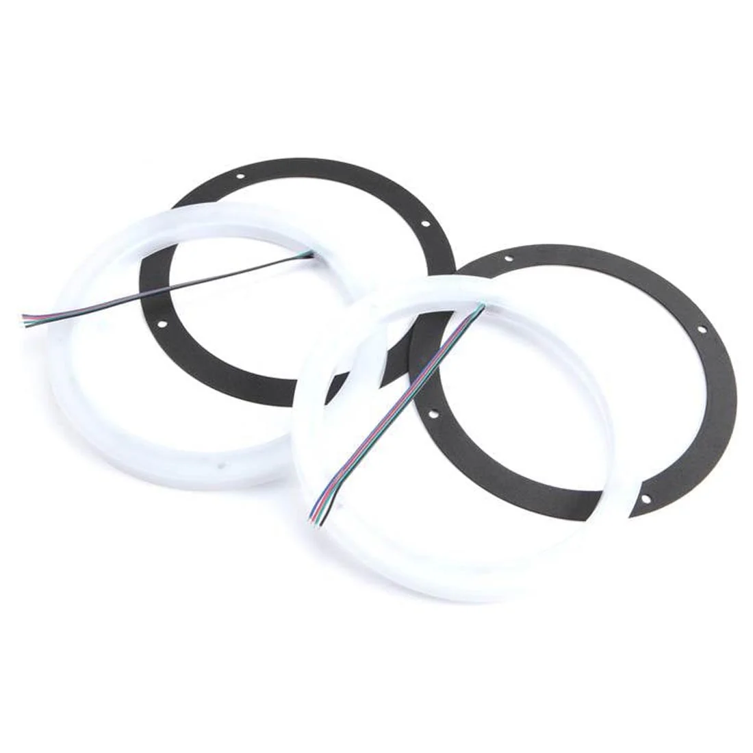 Kicker 47KLSR8 8" LED Light Marine Speaker Rings - Pair (47KLSR8)