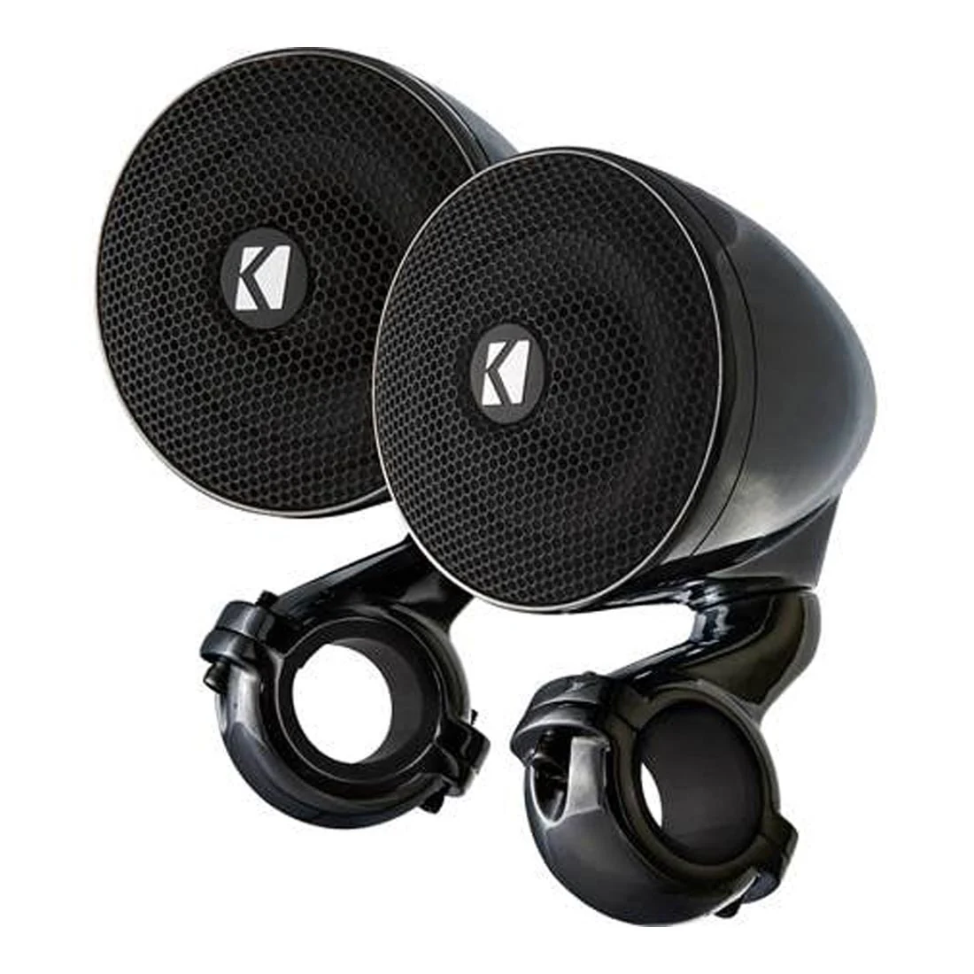 Kicker 47PSMB32 3" Enclosed Mountable 2-Ohm Speaker Pods - Gloss Black (47PSMB32)