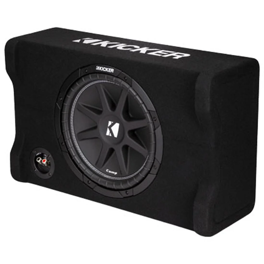 Kicker 48CDF124 Comp Series 12" 4-Ohm Sealed Downward-Firing Loaded Subwoofer Enclosure (48CDF124)