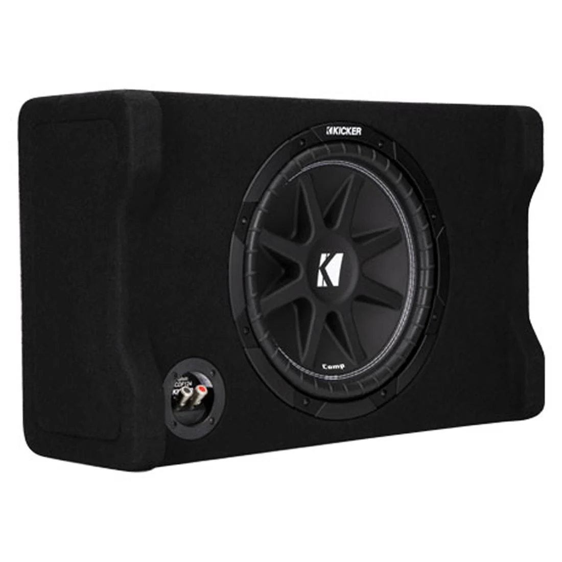 Kicker 48CDF124 Comp Series 12" 4-Ohm Sealed Downward-Firing Loaded Subwoofer Enclosure (48CDF124) - Image 4
