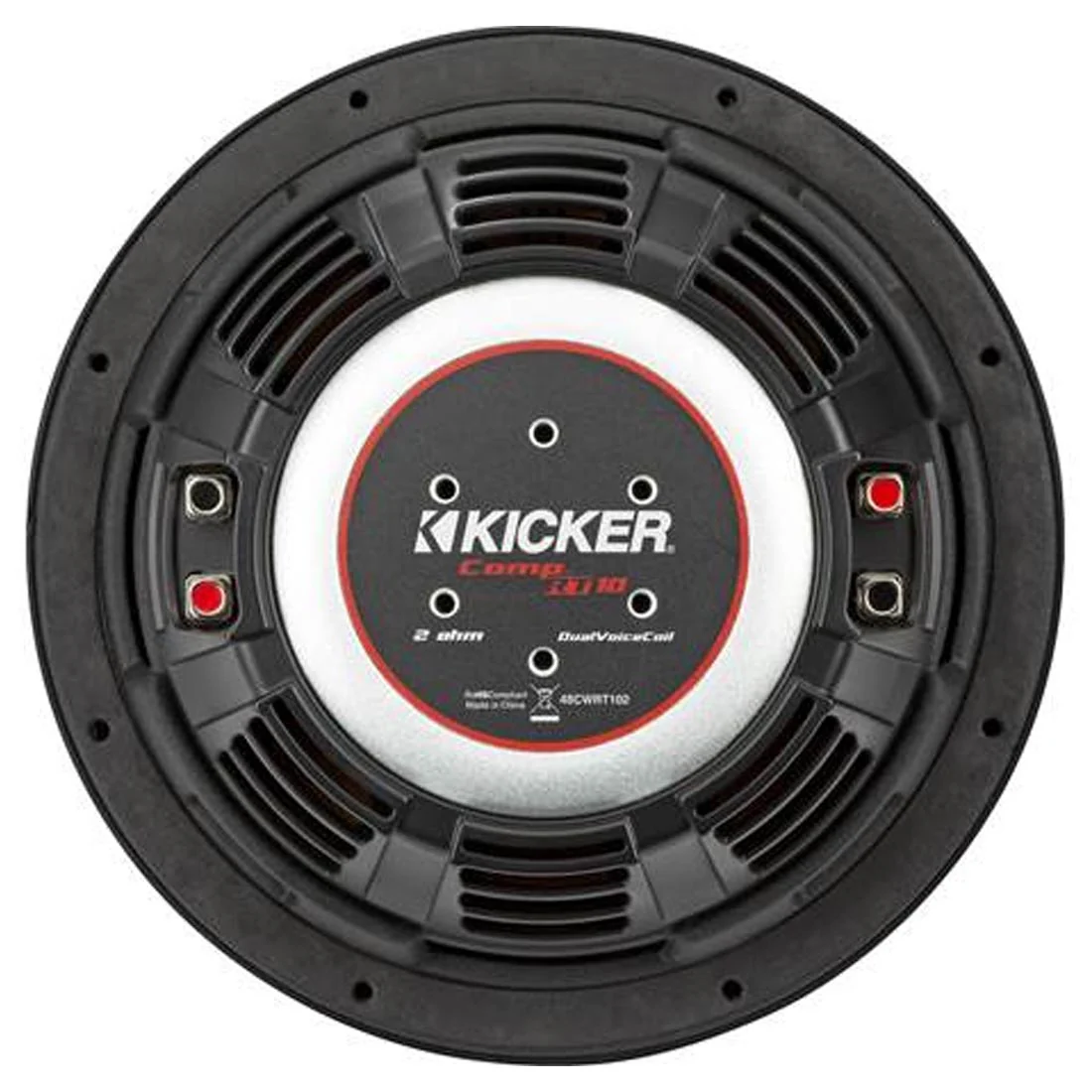 Kicker 48CWRT102 CompRT Series 10" 2-Ohm DVC Shallow-Mount Subwoofer (48CWRT102) - Image 3