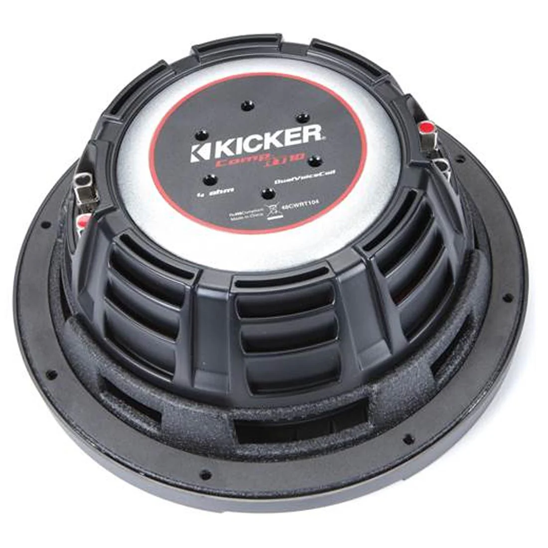 Kicker 48CWRT104 CompRT Series 10" 4-Ohm DVC Shallow-Mount Subwoofer (48CWRT104) - Image 3