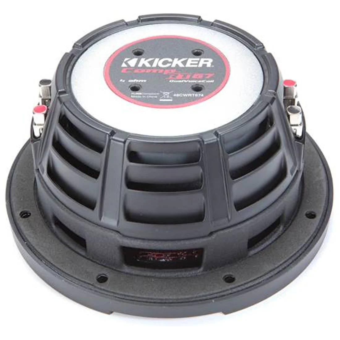 Kicker 48CWRT674 CompRT Series 6.75" 4-Ohm DVC Shallow-Mount Subwoofer (48CWRT674) - Image 4
