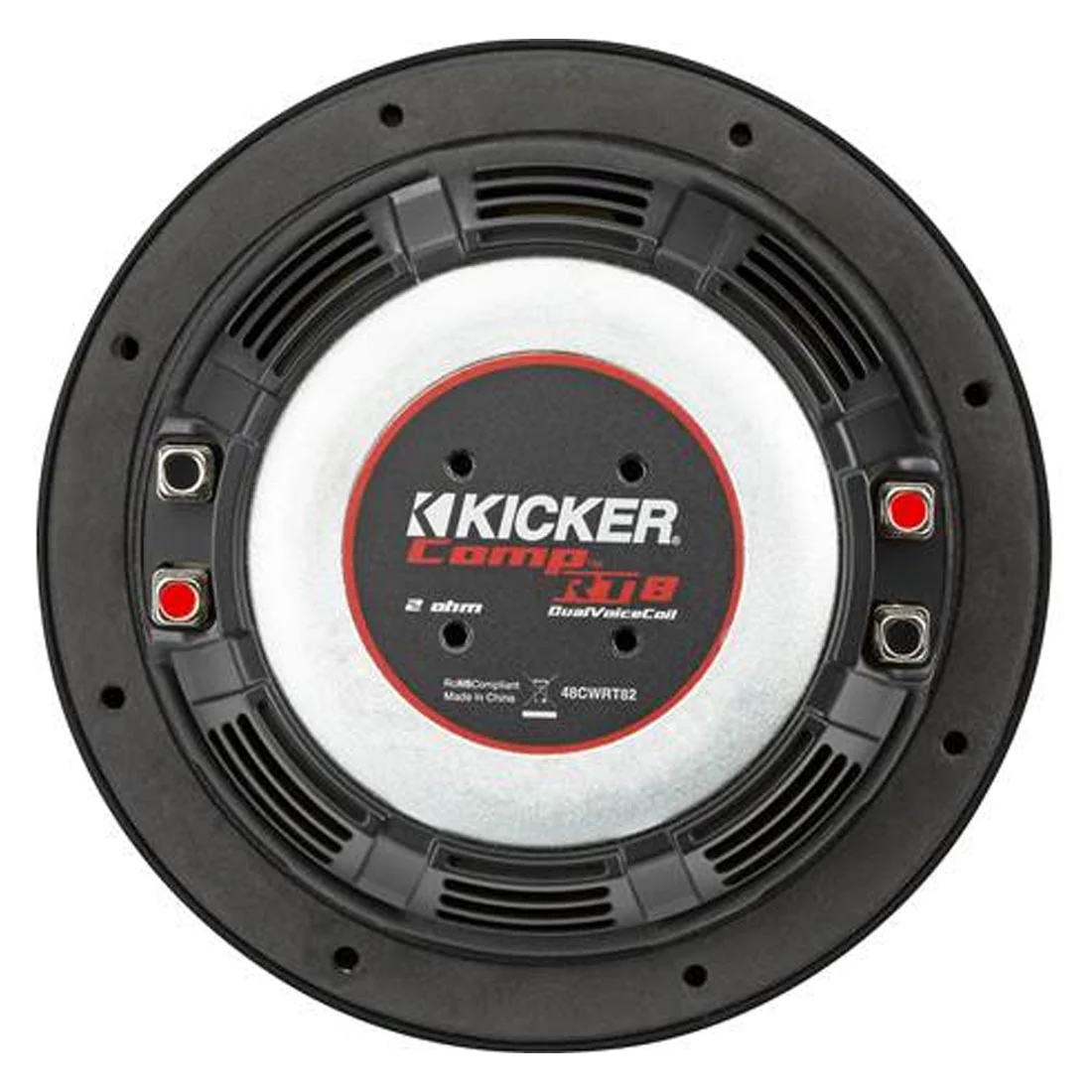 Kicker 48CWRT82 CompRT Series 8" 2-Ohm Shallow-Mount DVC Subwoofer (48CWRT82) - Image 4