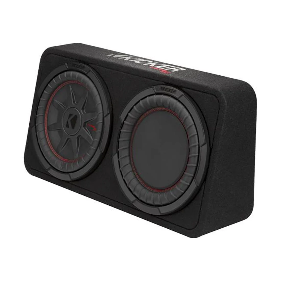 Kicker 48TCWRT102 Truck-Style 2-Ohm Sealed Enclosure with Single 10" CompRT Subwoofer and Passive Radiator (48TCWRT102) - Image 8