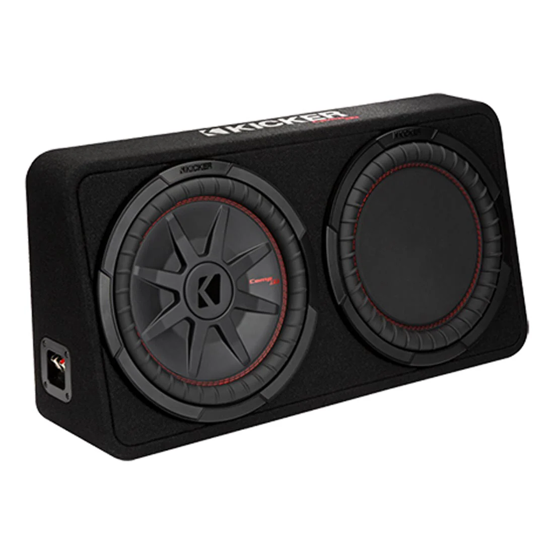 Kicker 48TCWRT122 Truck-Style 2-Ohm Sealed Enclosure with Single 12" CompRT Subwoofer and Passive Radiator (48TCWRT122) - Image 2
