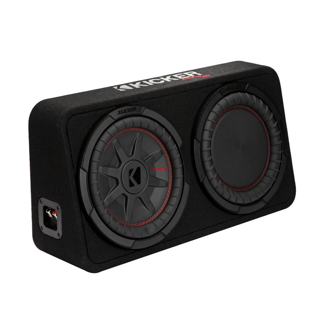 Kicker 48TCWRT82 Truck-Style Sealed Enclosure with Single 8" CompRT Subwoofer and Passive Radiator (48TCWRT82) - Image 5