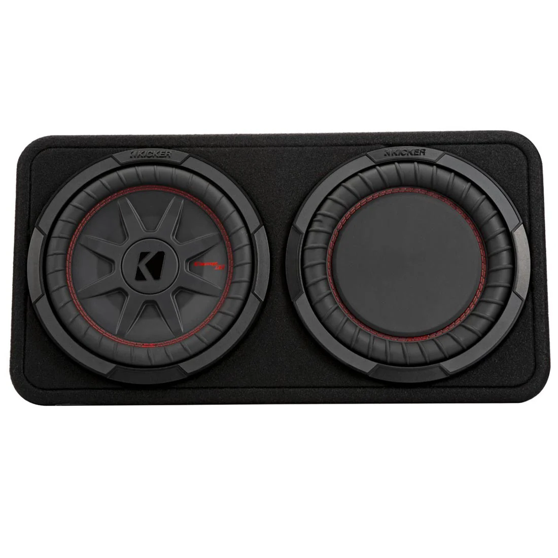 Kicker 48TCWRT82 Truck-Style Sealed Enclosure with Single 8" CompRT Subwoofer and Passive Radiator (48TCWRT82) - Image 6