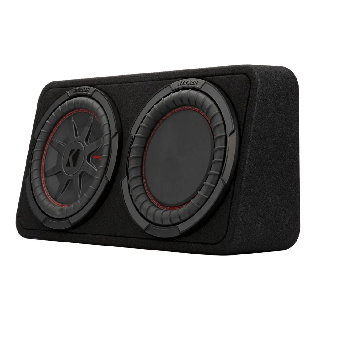 Kicker 48TCWRT82 Truck-Style Sealed Enclosure with Single 8" CompRT Subwoofer and Passive Radiator (48TCWRT82) - Image 7