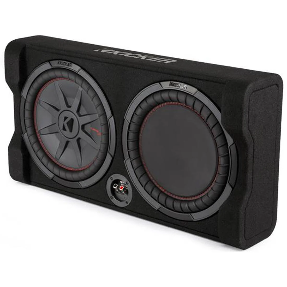 Kicker 48TRTP122 Sealed 2-Ohm Downward-Firing Enclosure with CompRT 12" Shallow-Mount Subwoofer and Passive Radiator (48TRTP122) - Image 2