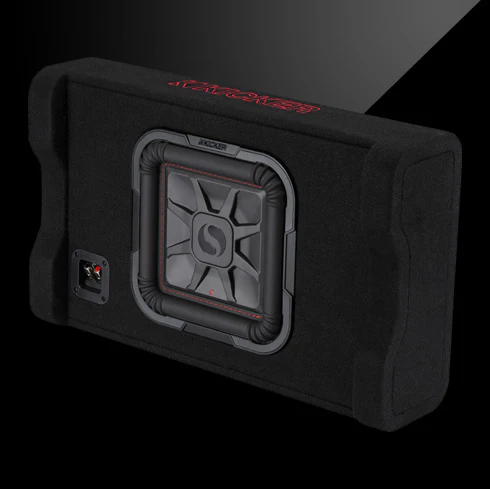 Kicker 49L7TDF102 Loaded Sealed Downward-Firing 2-Ohm Enclosure with Single L7T 10" Shallow-Mount Square Subwoofer (49L7TDF102) - Image 5