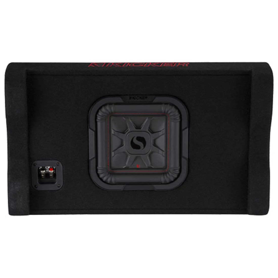 Kicker 49L7TDF82 Sealed Downward-Firing Enclosure with L7T 8" Shallow-Mount Square Subwoofer (49L7TDF82)