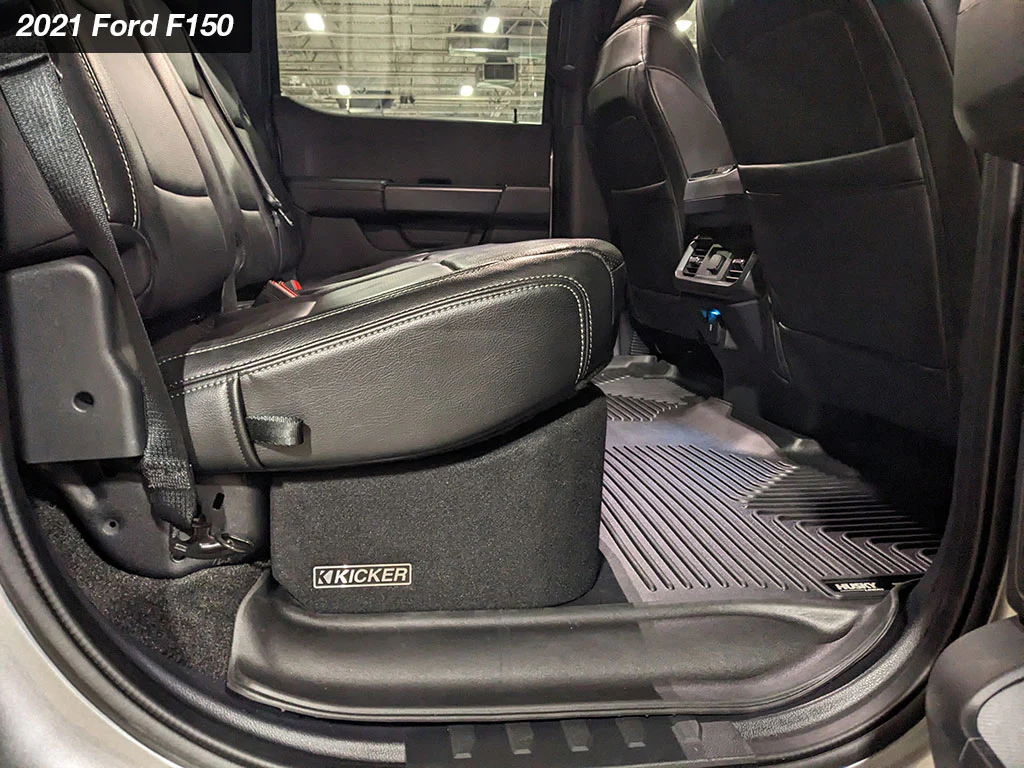 Kicker 51KFDL7T102 L7T Custom Fit 2-Ohm Dual 10" Down Firing Subwoofer Enclosure for Select Ford F-150 Vehicles (51KFDL7T102) - Image 5