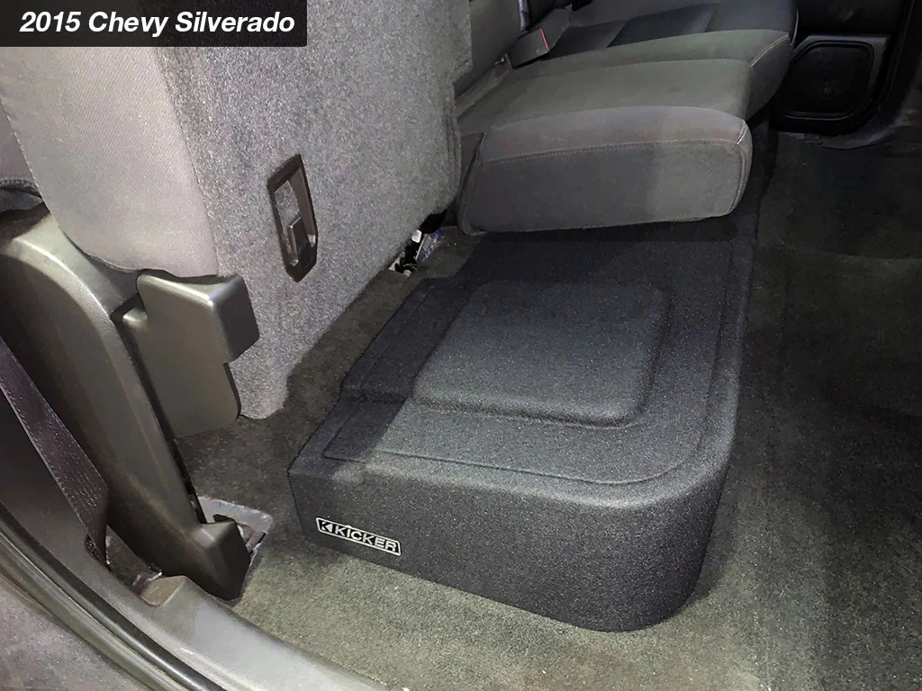 Kicker 51KGMDL7T122 L7T Custom Fit 2-Ohm Dual 12" Down Firing Subwoofer Enclosure for Select Chevy/GMC Sierra or Silverado Vehicles (51KGMDL7T122) - Image 5