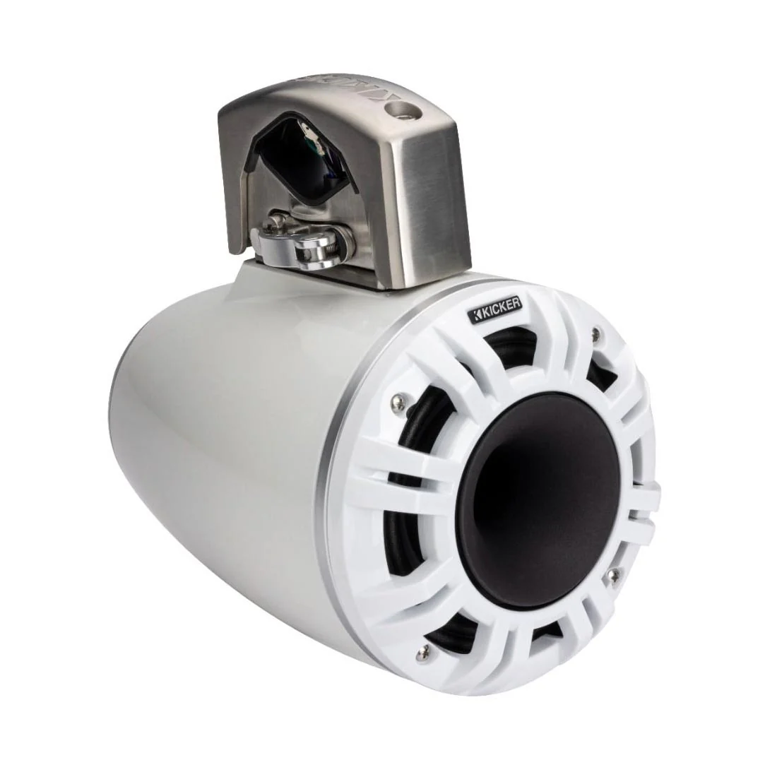 Kicker 51KMTCXL65W 6.5" Marine Wakeboard Tower Speakers with RGB Lighting - White - Image 4