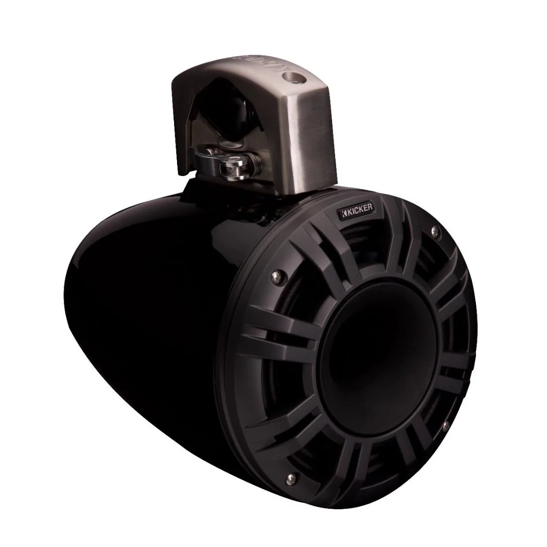 Kicker 51KMTCXL8 8" Marine Wakeboard Tower Speakers with RGB Lighting - Black - Image 5