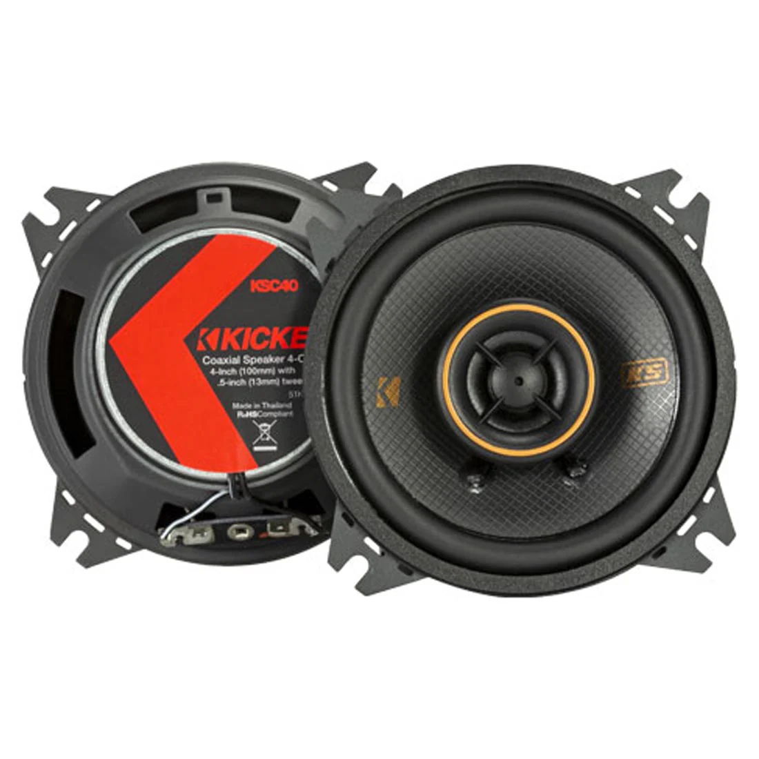 Kicker 51KSC404 KS Series 4" 2-Way Car Speakers (51KSC404)