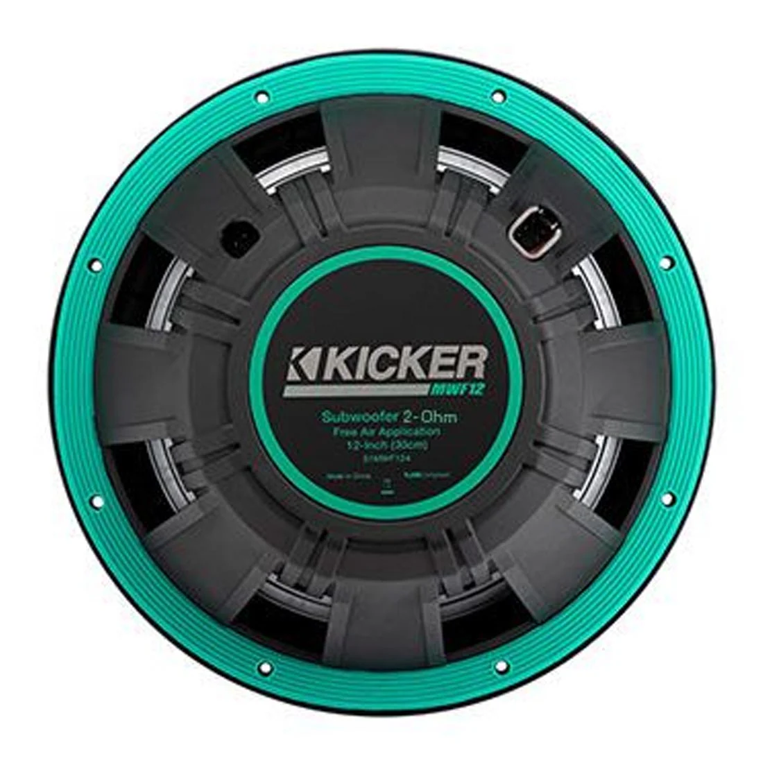 Kicker 51MWF122 12" Premium 2-Ohm Freeair Marine Subwoofer with LED Lighting - Each - Image 3