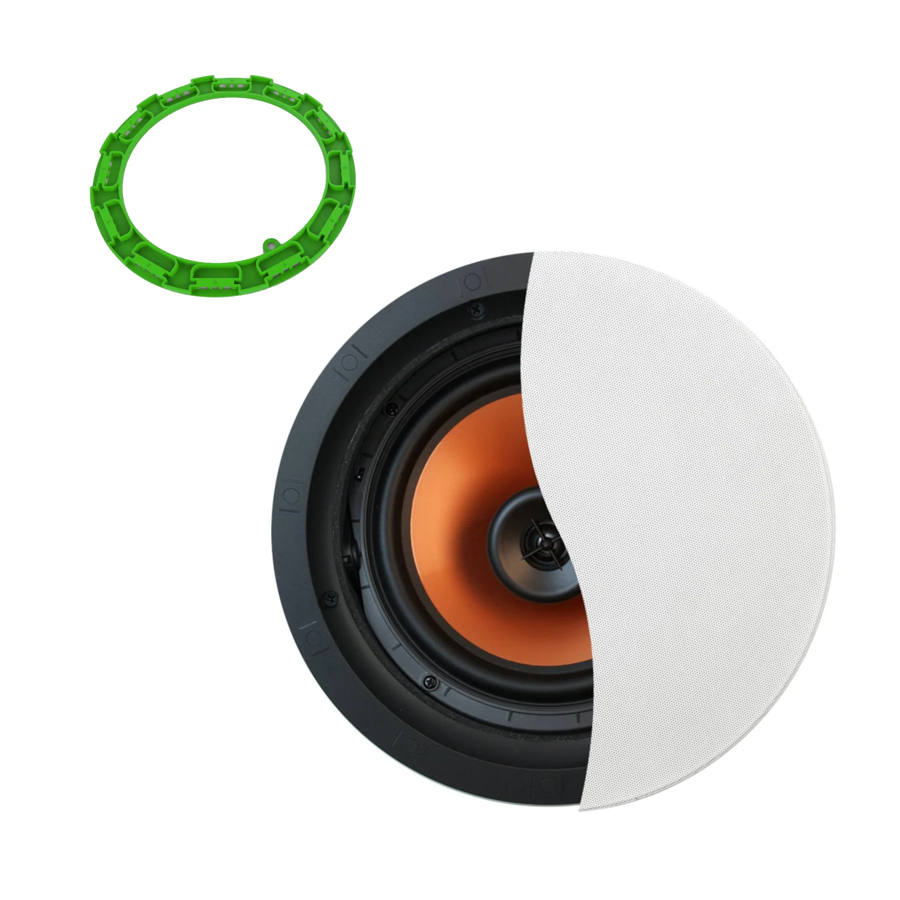 Klipsch CDT-3800-CII 8" In-Ceiling Speaker with FREE Installation Kit) - Bundle - Each