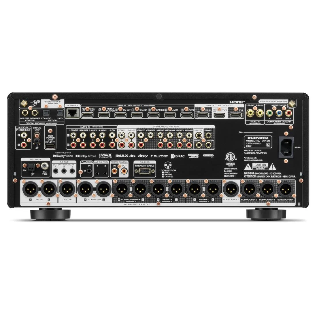 Marantz AV 30 11.4-Channel Balanced AV Preamplifier - Black - Image 6