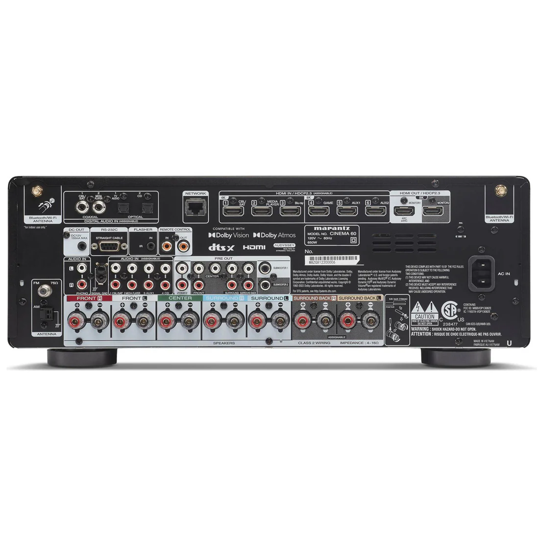 Marantz Cinema 60 Premium 7.2CH 100W AV Receiver - 2023 Model (CINEMA60) - Image 3