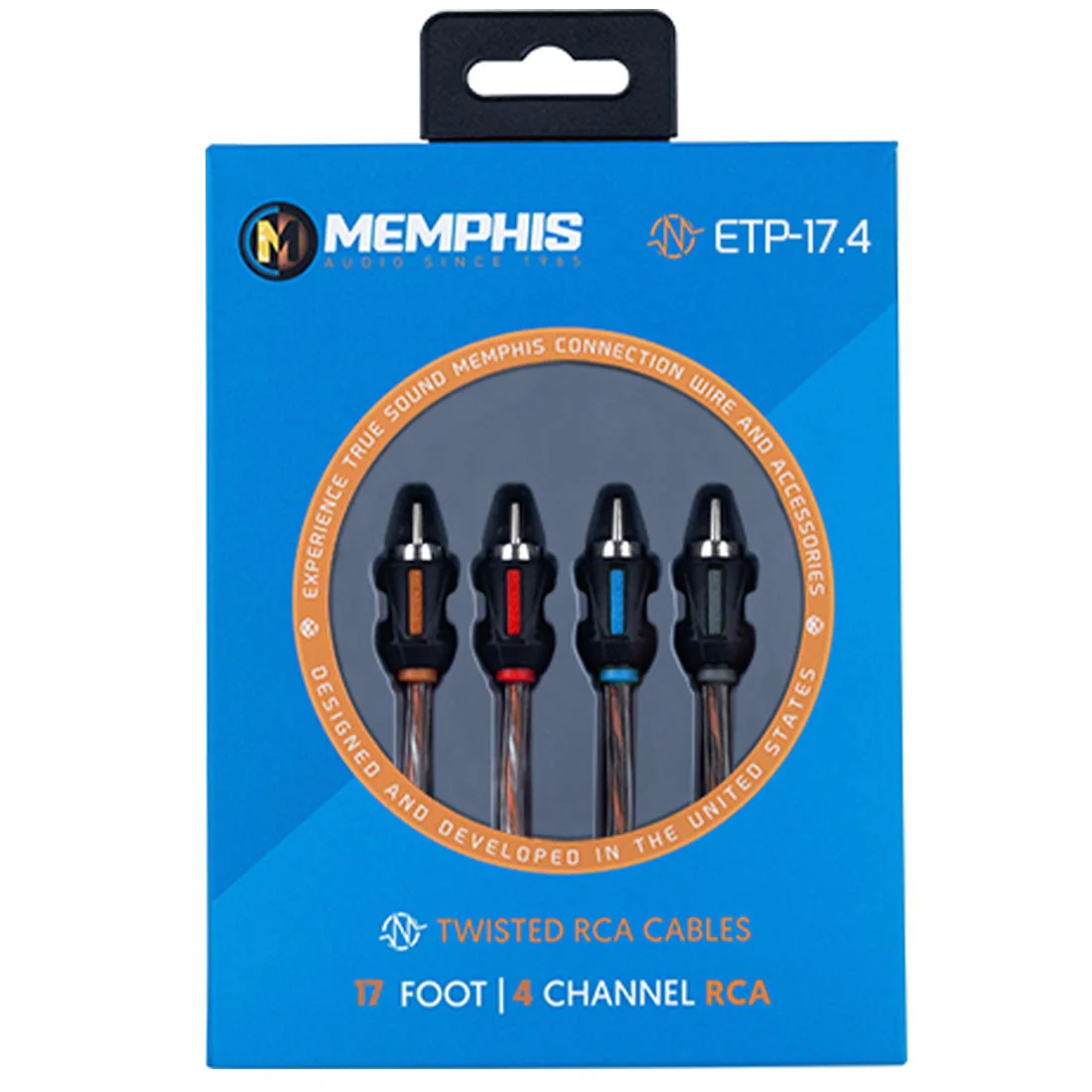 Memphis Audio ETP-17.4 17-Foot 4 -Channel Audio Interconnect Cables (ETP17.4) - Image 2