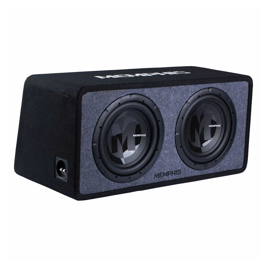 Memphis Audio PRXE12D2 Power Reference 2-Ohm Dual 12" Loaded Subwoofer Enclosure (PRXE12D2)