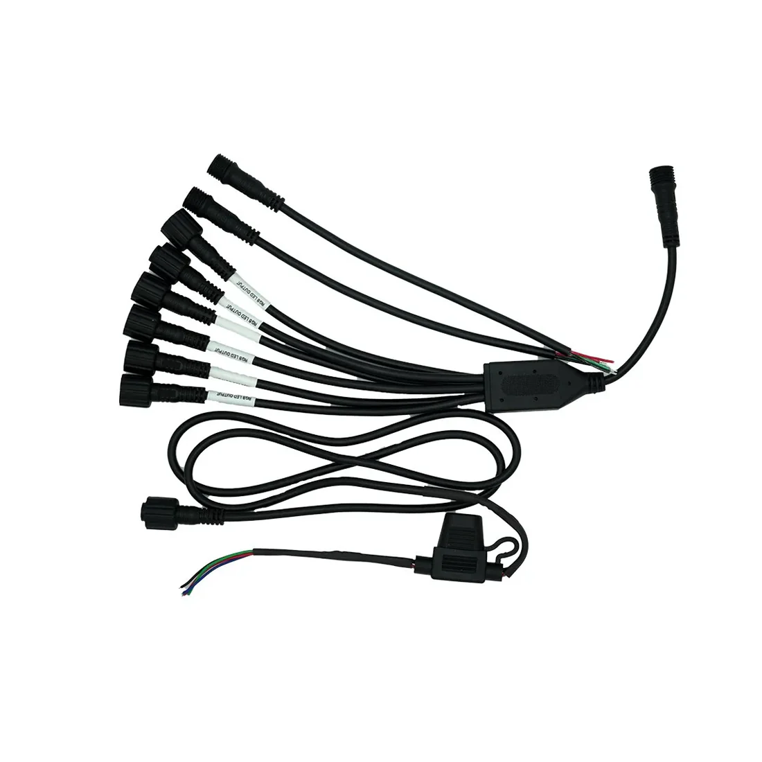 Memphis Audio RGB16KIT 1-Input and 6-Output RGB LED Wiring Splitter Module (RGB16KIT)