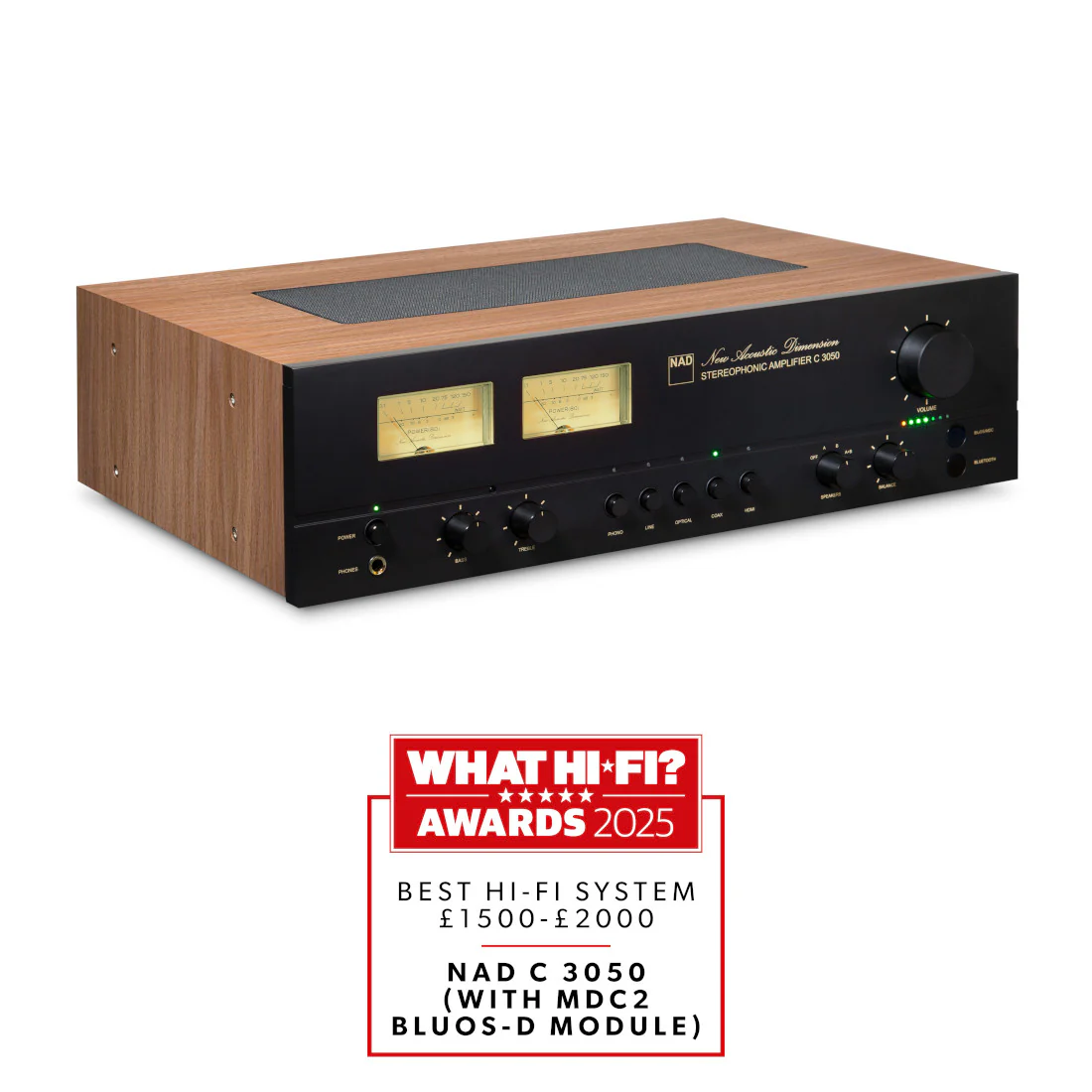 NAD C 3050 BluOS Integrated Hybrid Digital Amplifier (C 3050 BluOS)