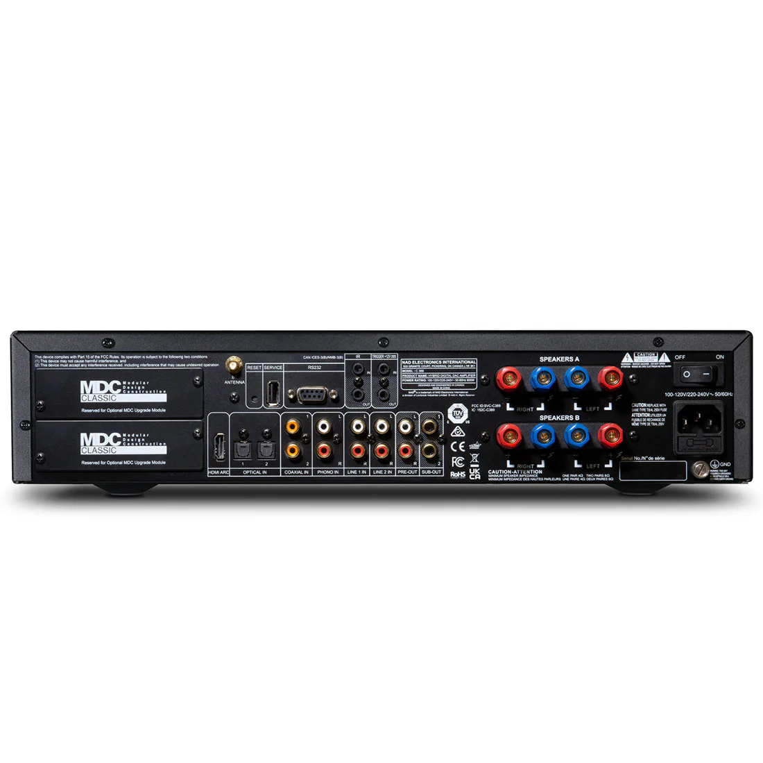 NAD C 389 BluOS Hybrid Digital Amplifier with MDC2 BluOS-D installed (C 389 BluOS) - Image 3