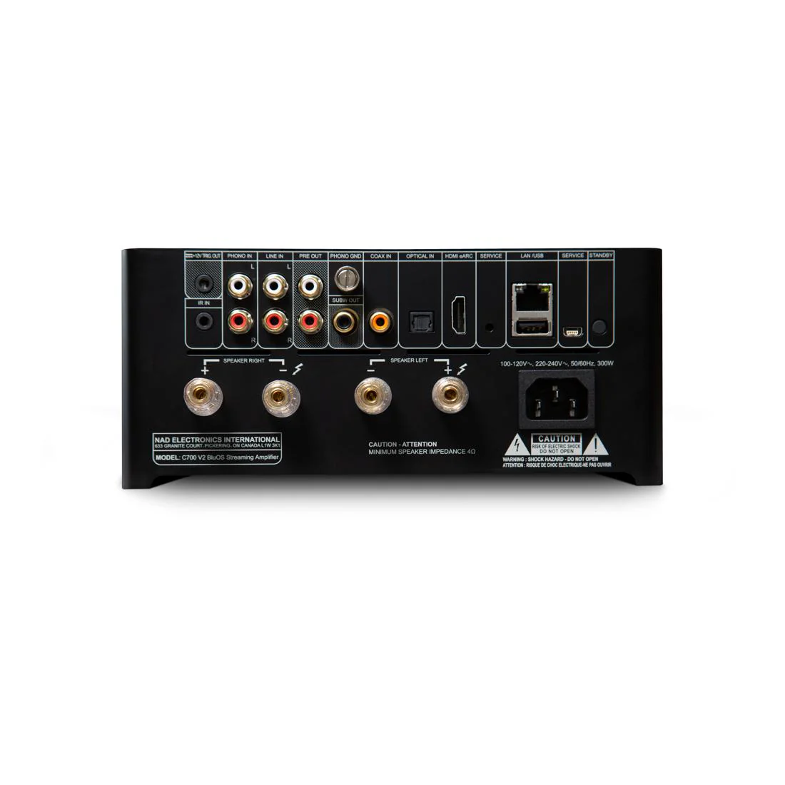 NAD C 700 V2 BluOS Streaming Amplifier with Phono Stage - Image 2