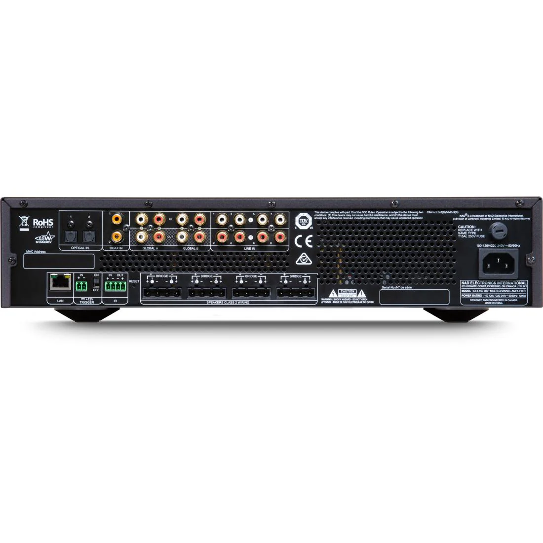 NAD CI 8-150 DSP V2 Multi-Channel Network Power Amplifier - Image 3