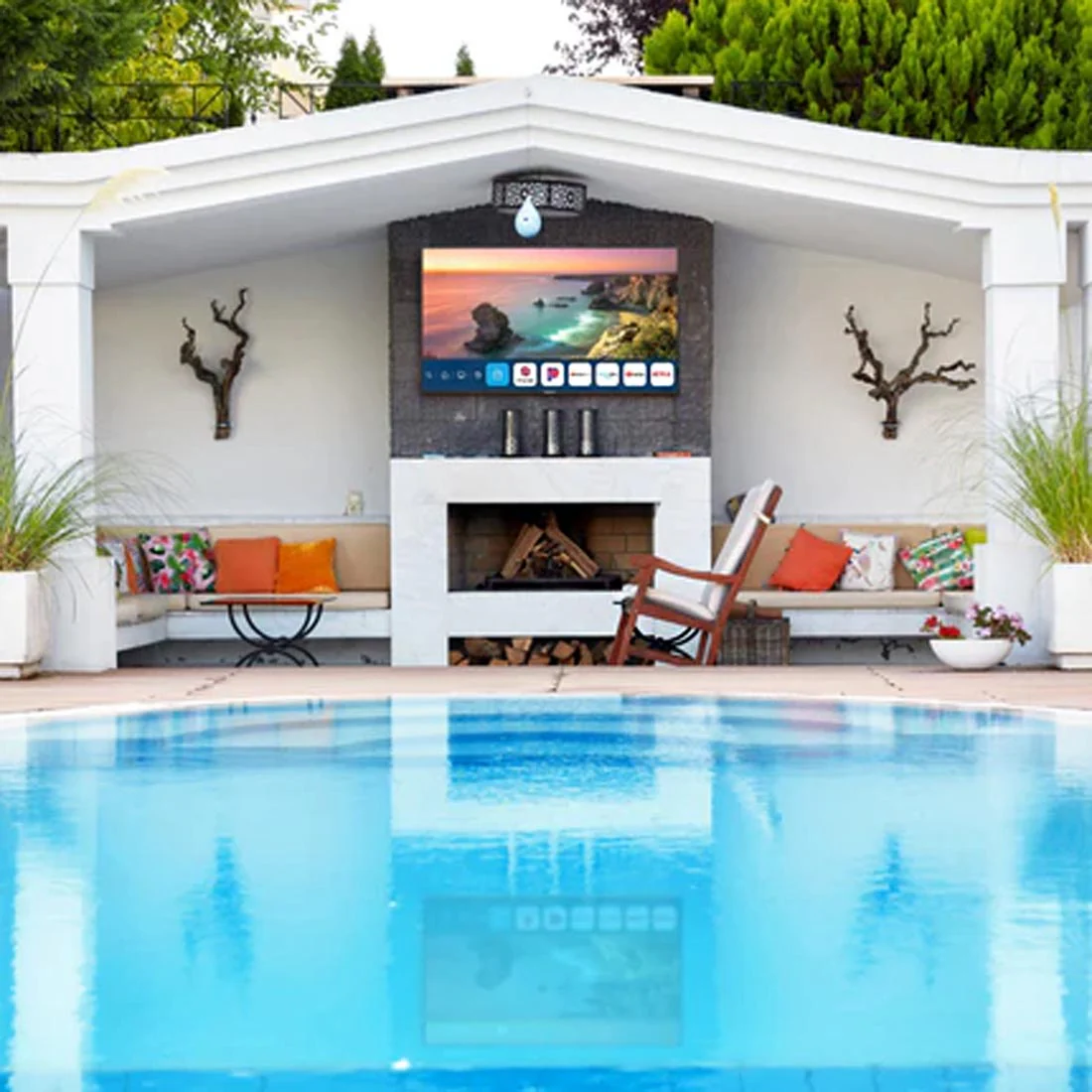 Neptune Partial Sun 4K UHD HDR LED webOS Outdoor Smart TV with Outdoor Mount (ODTV5503) - Image 12