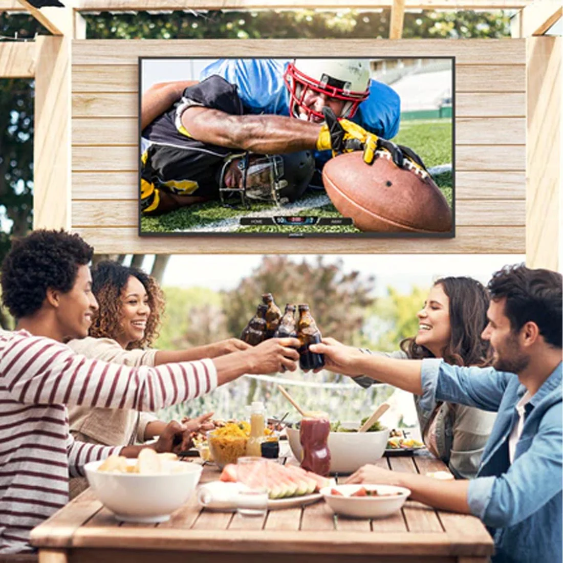 Neptune Partial Sun 4K UHD HDR LED webOS Outdoor Smart TV with Outdoor Mount (ODTV5503) - Image 14