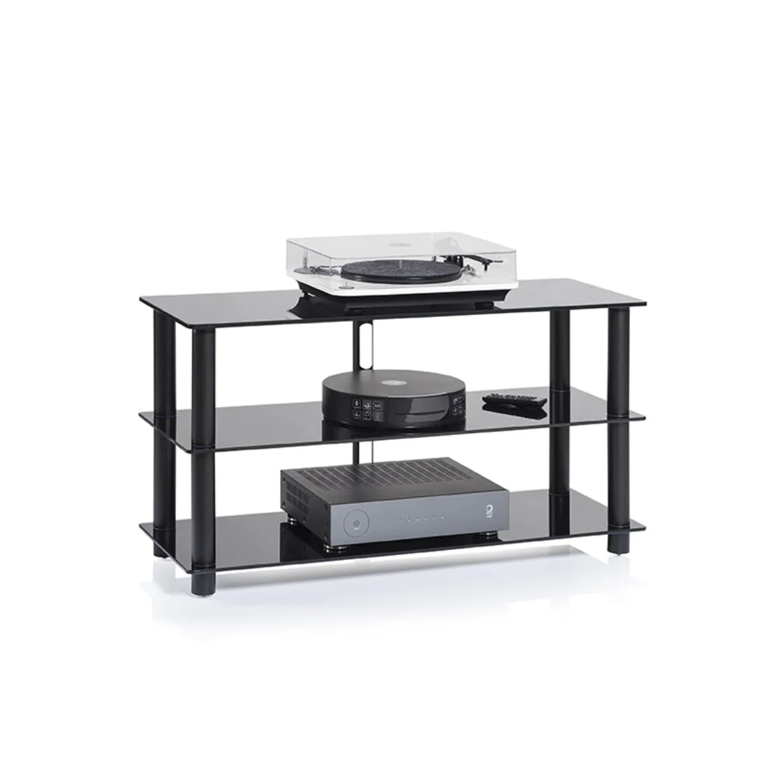 NorStone EPU3BBKS Epur 3 AV Rack 3 Black Satin shelves (EPU3BBKS)