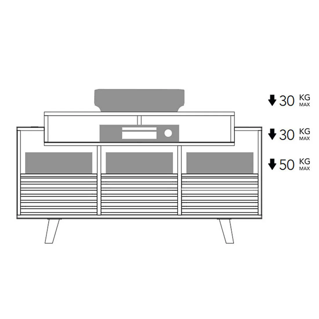 NorStone OSVI120ABSWN OSLO 1200 Vinyl Furniture - Image 7