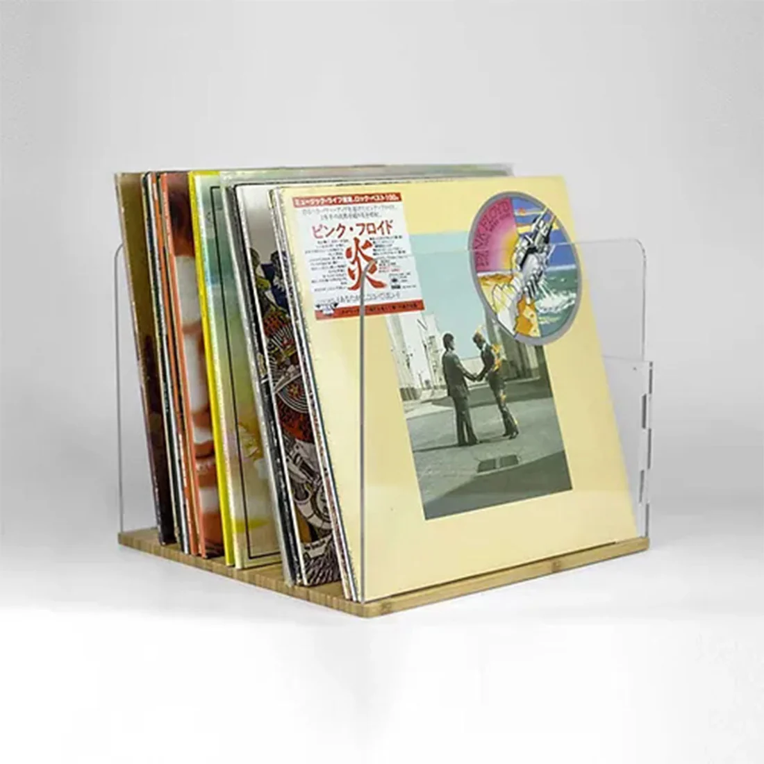 NorStone VINBA Vinyl LP Storage Rack - Bamboo & High Density Plexiglass (VINBA)