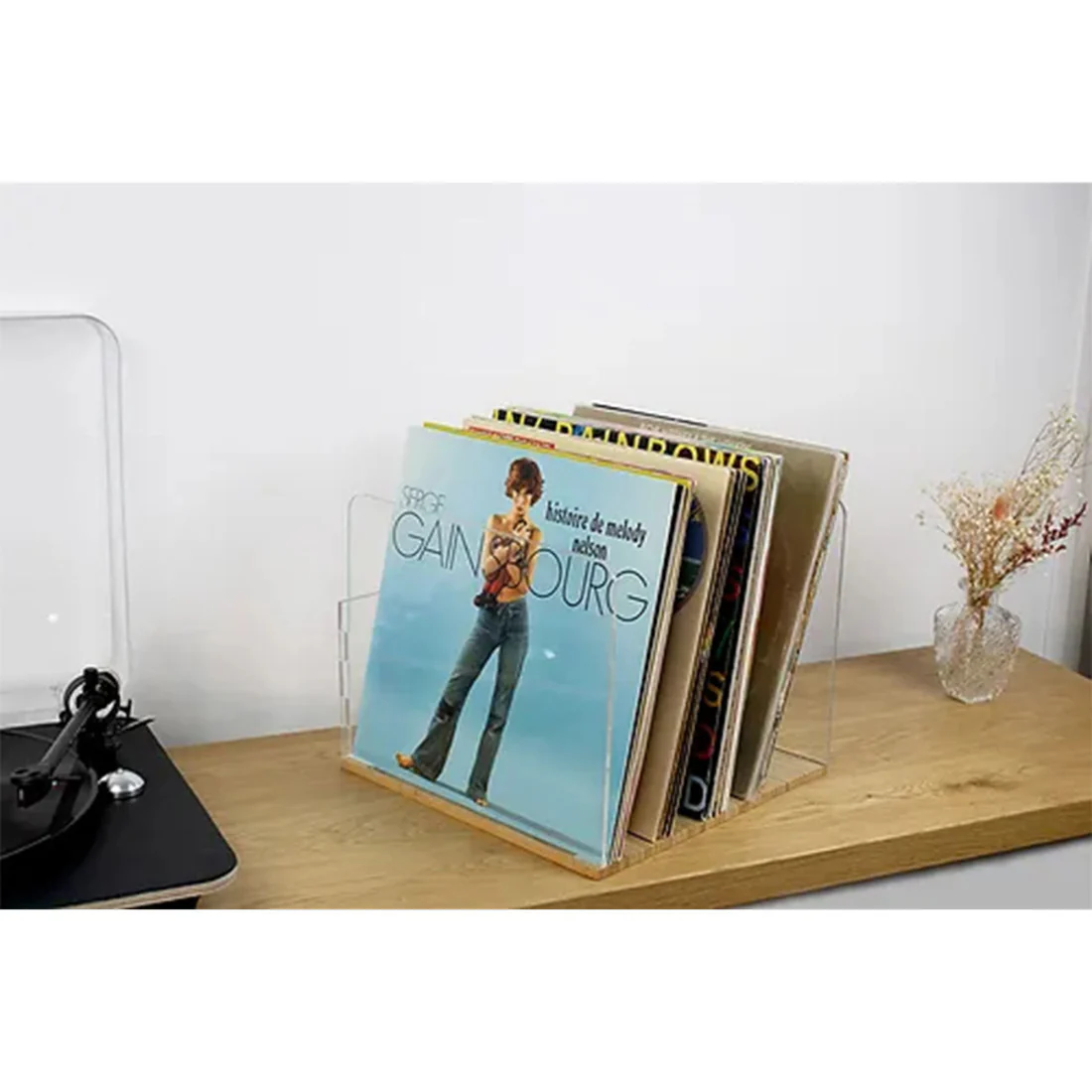 NorStone VINBA Vinyl LP Storage Rack - Bamboo & High Density Plexiglass (VINBA) - Image 5