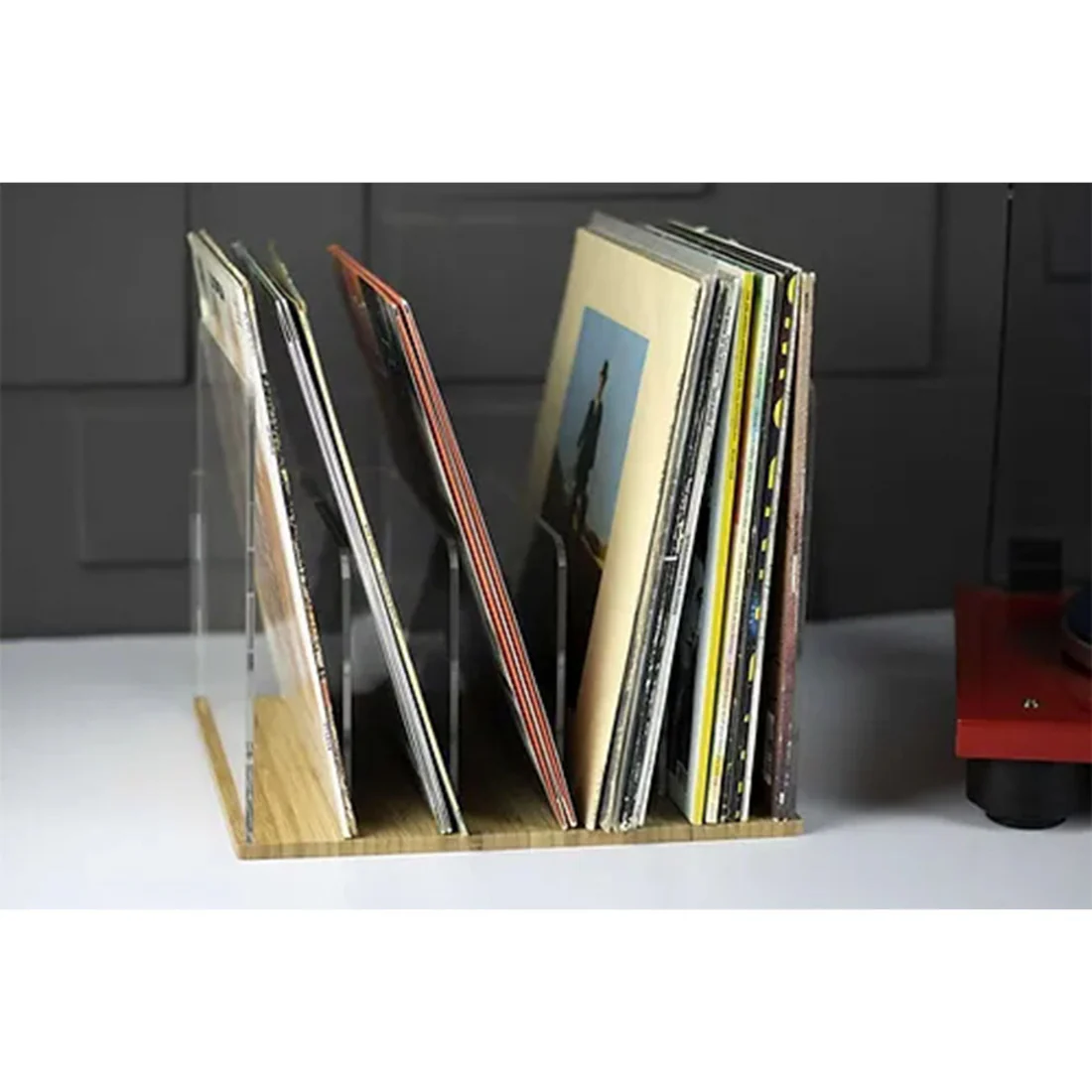 NorStone VINBA Vinyl LP Storage Rack - Bamboo & High Density Plexiglass (VINBA) - Image 7