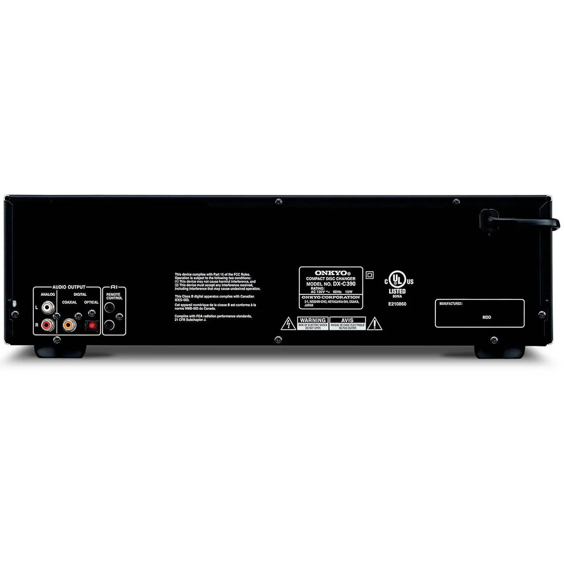 Onkyo DX-C390 6-Disc Carousel CD Player w/ Multi-bit DAC (DXC390) - Image 2