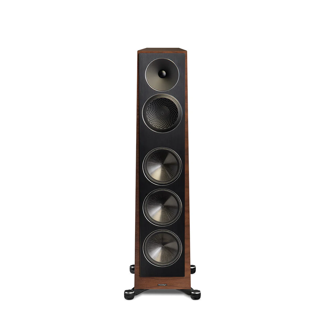 Paradigm Founder 100F Floor Standing Speaker - Pair | Founder 90C Center Channel Speaker - Walnut - Bundle - Image 5