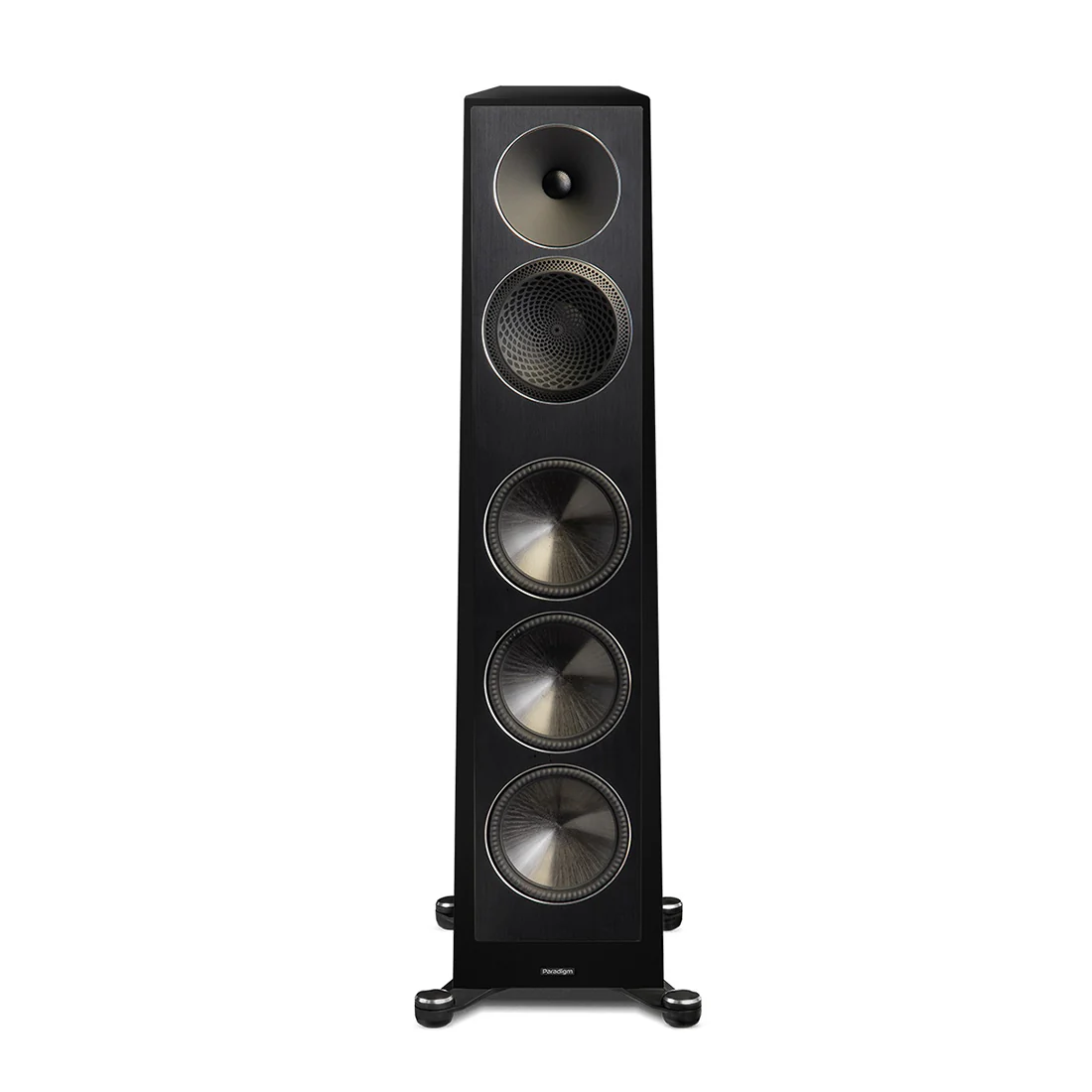 Paradigm Founder 120H Floor Standing Speaker - Pair | Founder 90C Center Channel Speaker - Gloss Black - Bundle - Image 4