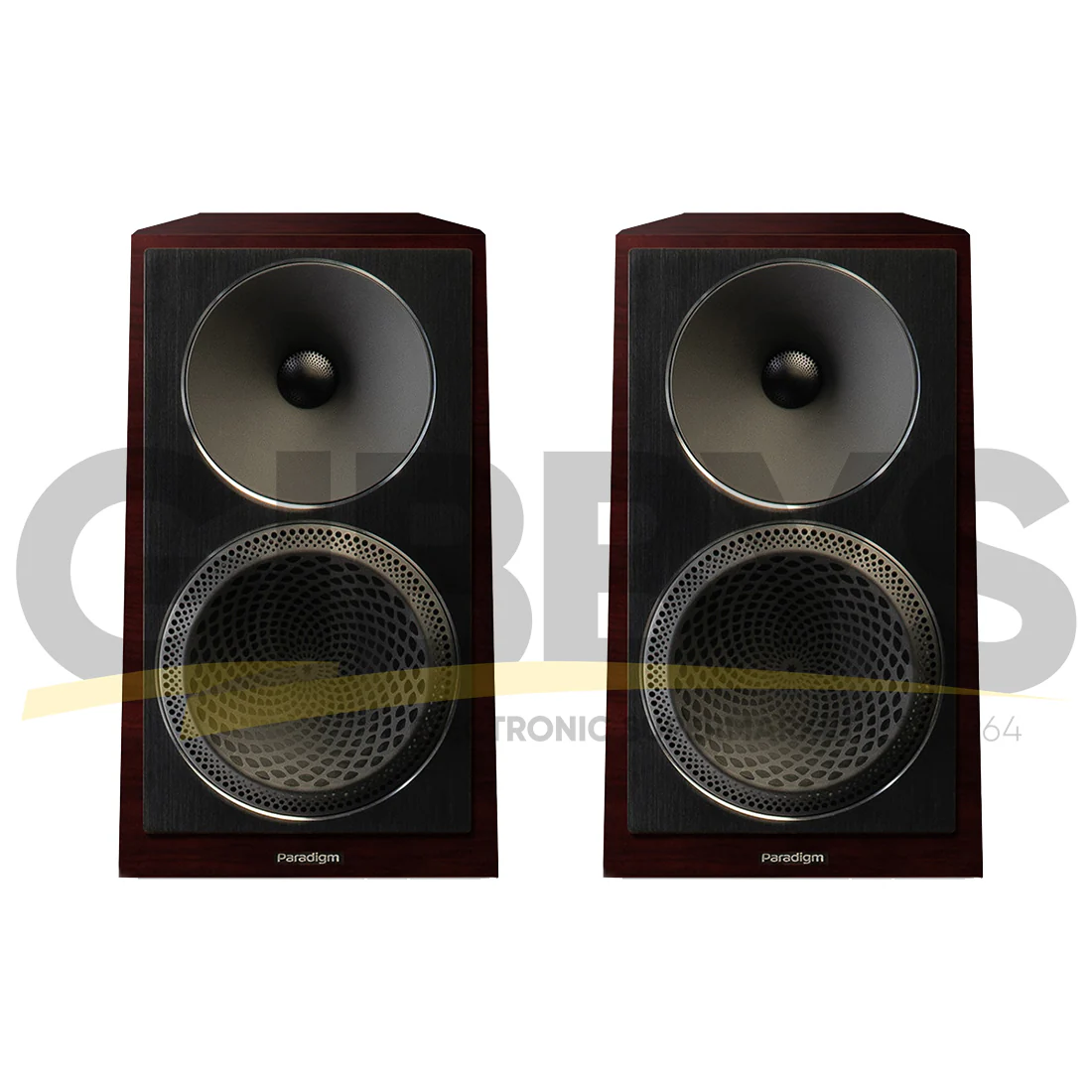 Paradigm Founder 40B 2- Driver 2 Way Bass Reflex Stand-Mount Bookshelf Speaker - Midnight Cherry - Pair - Image 10