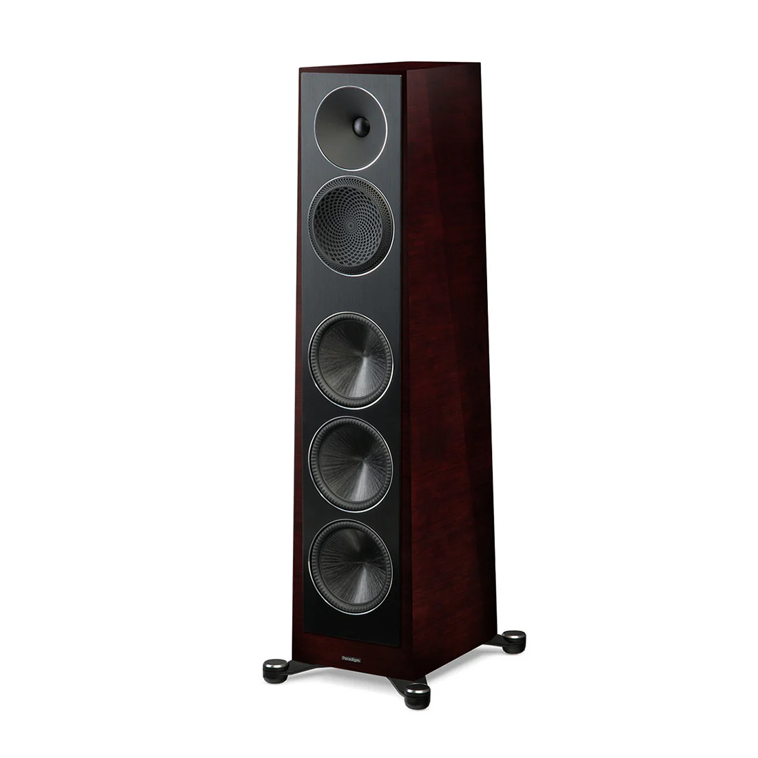 Paradigm Founder 120H 5-Driver 3 Way Hybrid Floor Standing Speaker - Midnight Cherry - Pair - Image 7