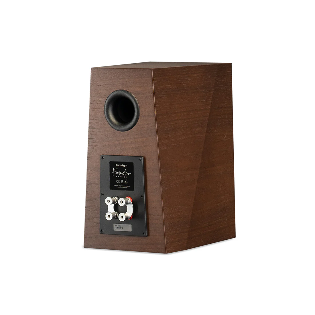 Paradigm Founder 40B 2- Driver 2 Way Bass Reflex Stand-Mount Bookshelf Speaker - Walnut - Pair - Image 6