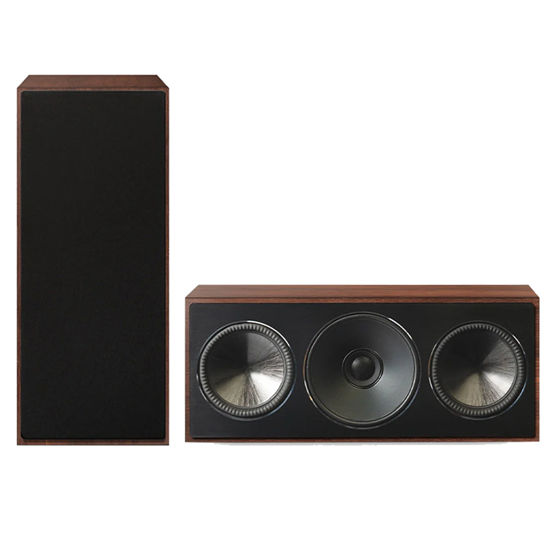 Paradigm Founder 70LCR 4-driver 3 Way LCR Center Channel Speaker - Walnut - Pair