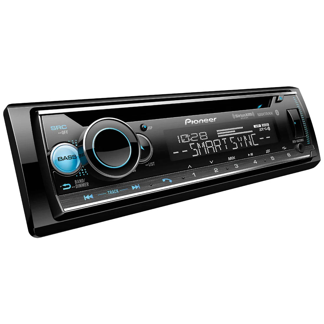 Pioneer DEH-S6220BS Single-DIN CD Receiver with Smart Sync and Sirius XM Compatibility (DEHS6220BS) - Image 2